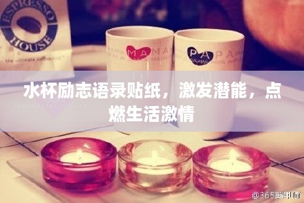 水杯勵志語錄貼紙，激發(fā)潛能，點(diǎn)燃生活激情