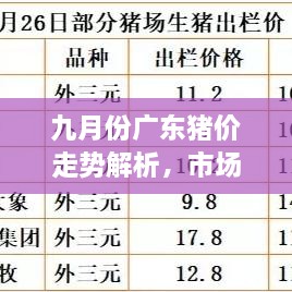 九月份廣東豬價(jià)走勢(shì)解析，市場(chǎng)行情、價(jià)格變動(dòng)一網(wǎng)打盡