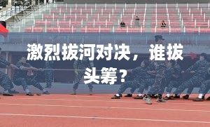 激烈拔河對決，誰拔頭籌？