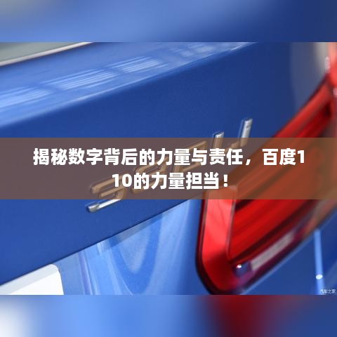 揭秘數(shù)字背后的力量與責任，百度110的力量擔當！